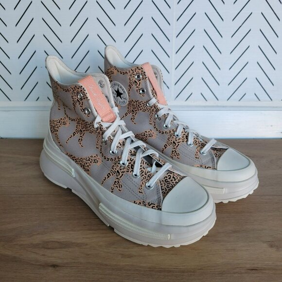 ❤️Converse Rare Legacy CX Platform Hi Leopard Sz 12 Women's Shoes Beige A06820C - Picture 3 of 11